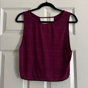 Workout tank top with cutouts